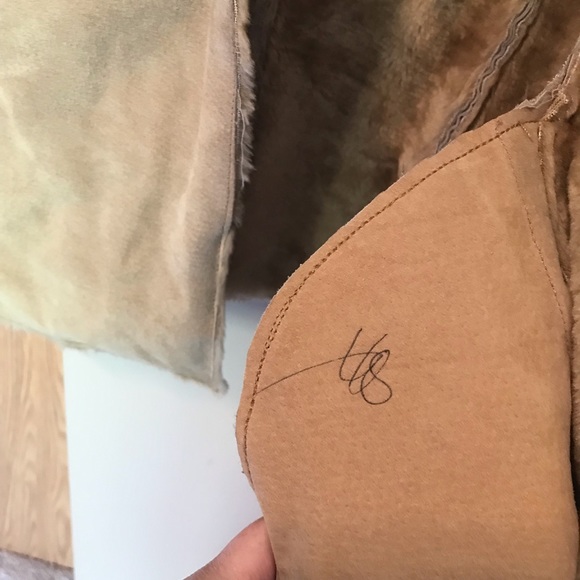 St John’s Bay Suede Penny Lane Tan Coat - Picture 2 of 14